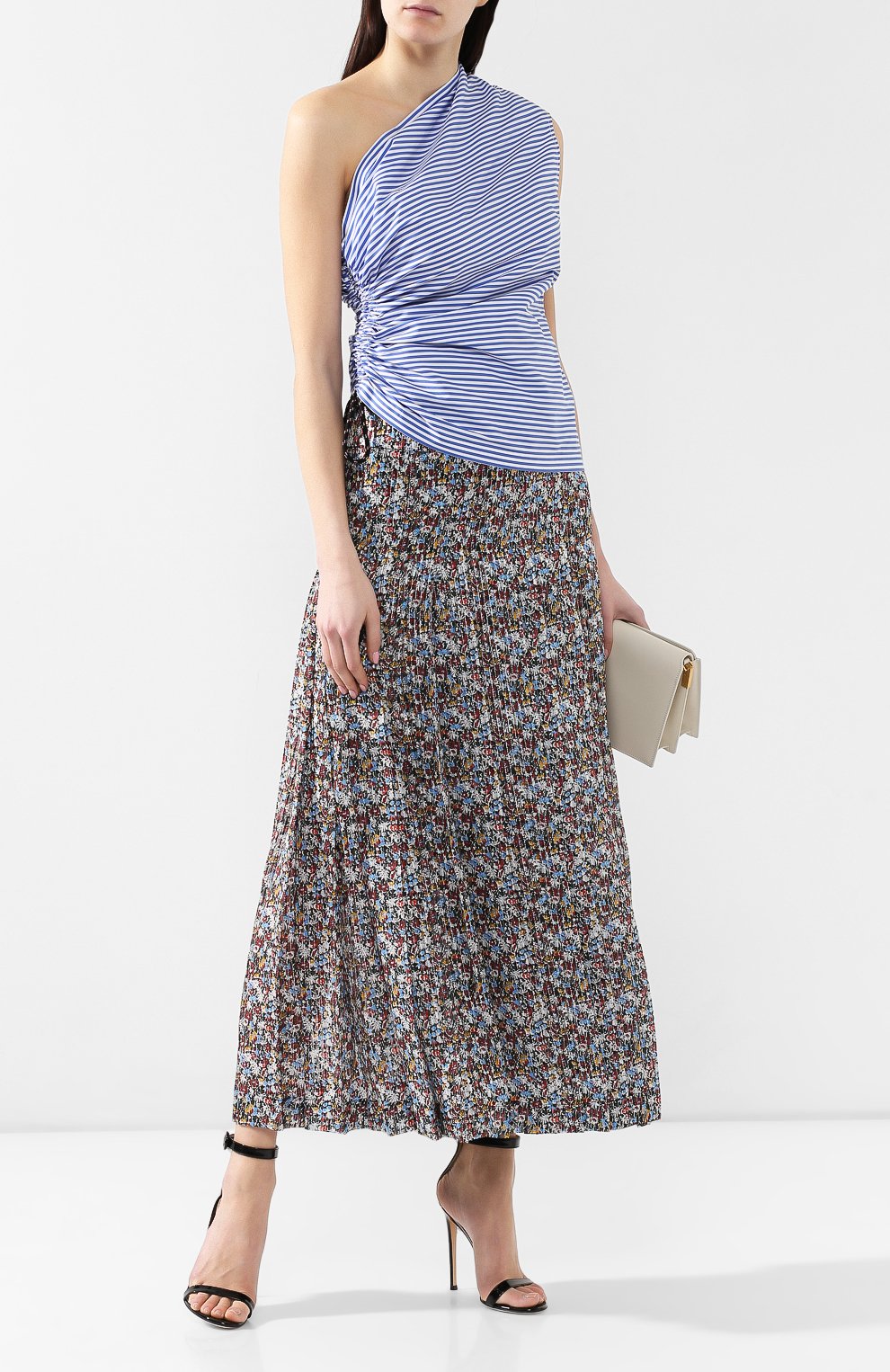 Хлопковый топ DRIES VAN NOTEN синего цвета по цене 45150 руб., арт. 191-10742-7215, фото 2 Хлопковый топ DRIES VAN NOTEN, арт. 191-10742-7215, фото 2
