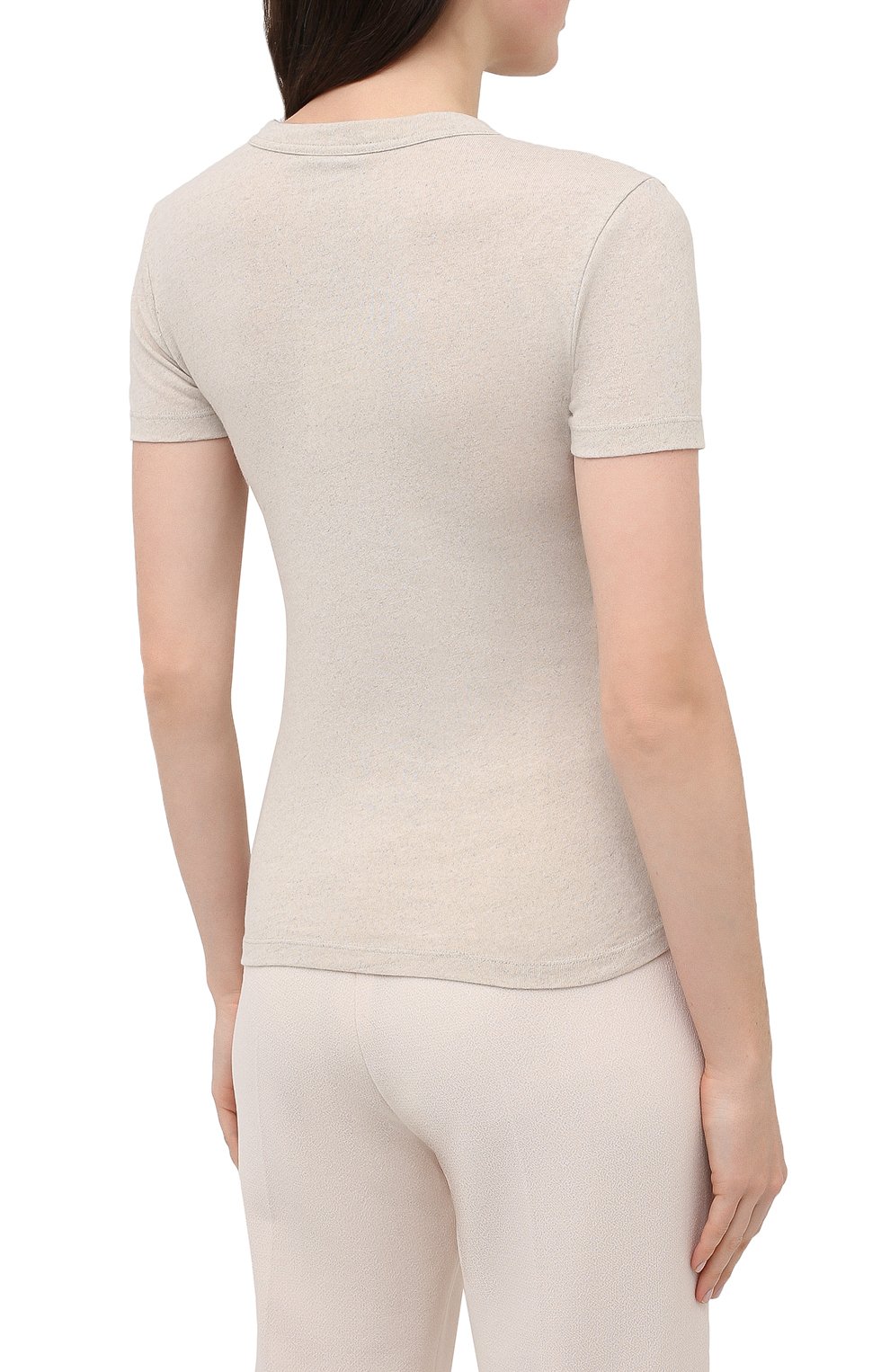 Футболка JACQUEMUS бежевого цвета по цене 11350 руб., арт. 211JS03/227800, фото 4 Футболка JACQUEMUS, арт. 211JS03/227800, фото 4
