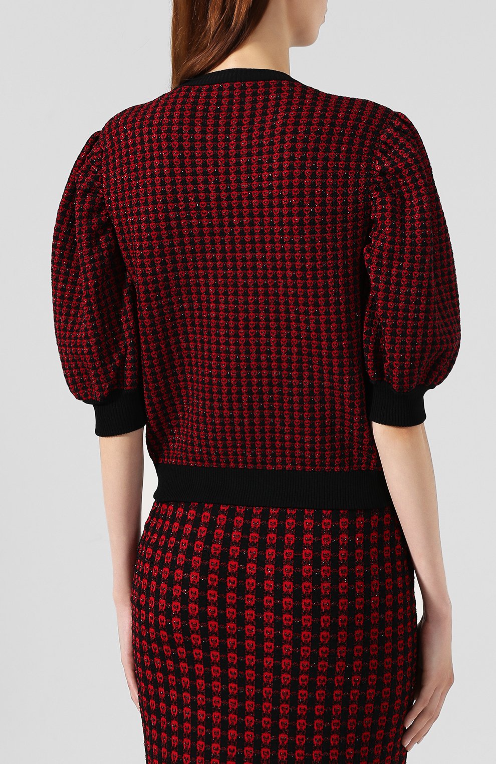 Пуловер из вискозы REDVALENTINO черного цвета по цене 29950 руб., арт. SR3KCB58/4GL, фото 4 Пуловер из вискозы REDVALENTINO, арт. SR3KCB58/4GL, фото 4