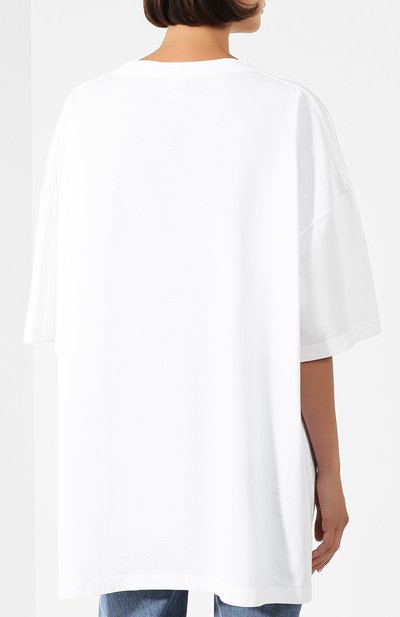Хлопковая футболка VETEMENTS, арт. SS20TR375 1618/W/WHITE,  фото 4