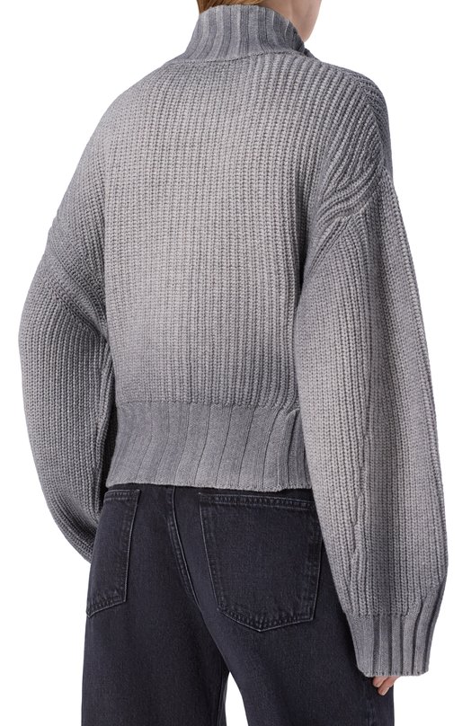 Кардиган из шерсти и кашемира The Attico 260WCD00009/KWS011SP Серый  260WCD00009/KWS011SP Фото 4