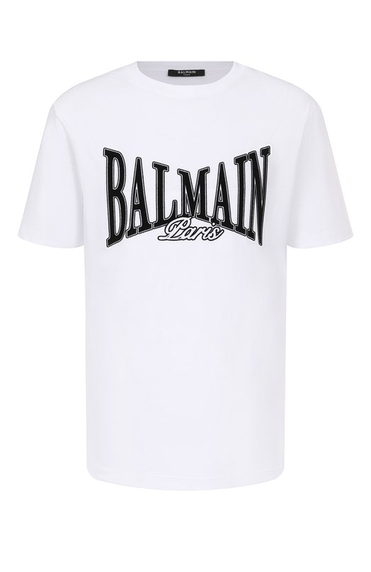 Хлопковая футболка Balmain FH0EG000/BD29 Белый FH0EG000/BD29