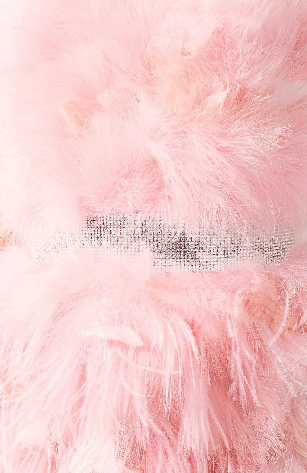Платье с перьями DOLCE & GABBANA светло-розового цвета по цене 1495000 руб., арт. F6G7VZ/GD83W, фото 5 Платье с перьями DOLCE & GABBANA, арт. F6G7VZ/GD83W, фото 5