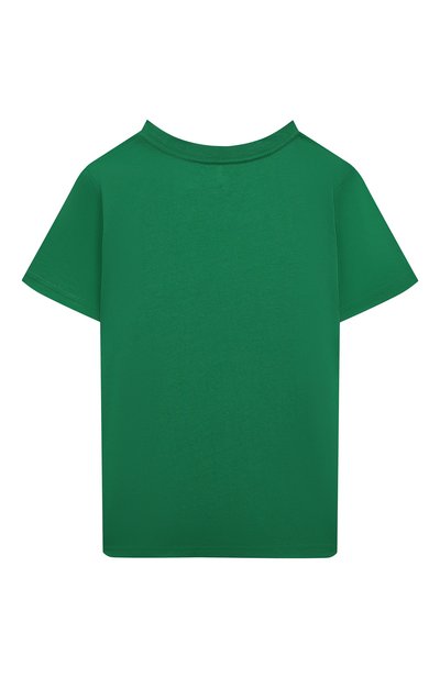 Хлопковая футболка POLO RALPH LAUREN зеленого цвета по цене 4660 руб., арт. 322865609, фото 2 Хлопковая футболка POLO RALPH LAUREN, арт. 322865609, фото 2