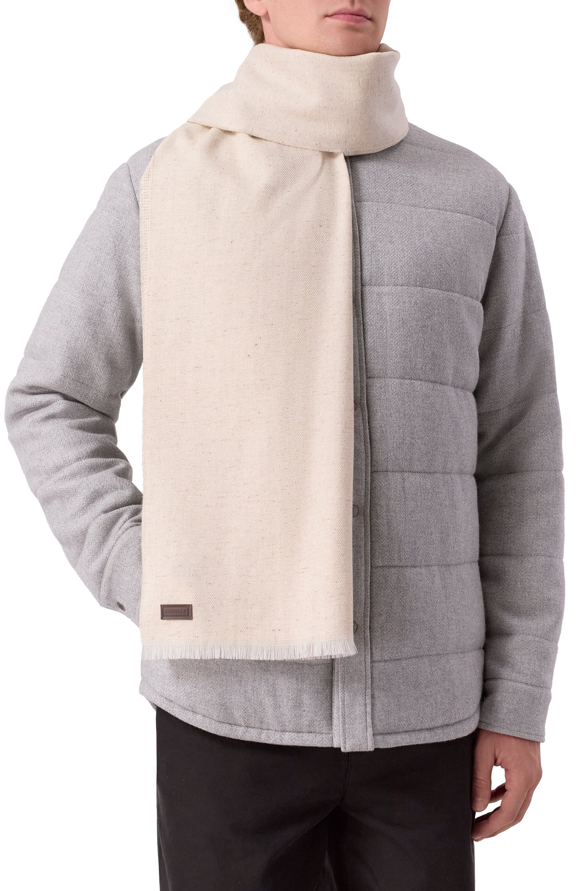 Шарф из шерсти и кашемира CANALI, арт. 06/TF00324, фото 2