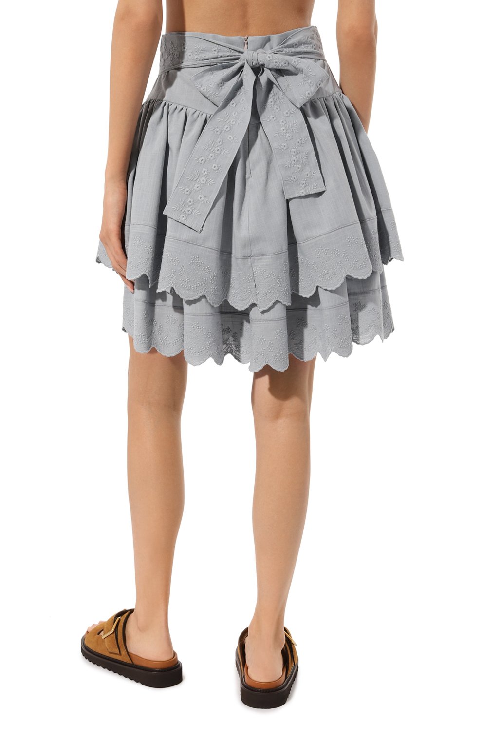 Юбка MASTERPEACE серого цвета по цене 25000 руб., арт. MP-SS23-36, фото 4 Юбка MASTERPEACE, арт. MP-SS23-36, фото 4