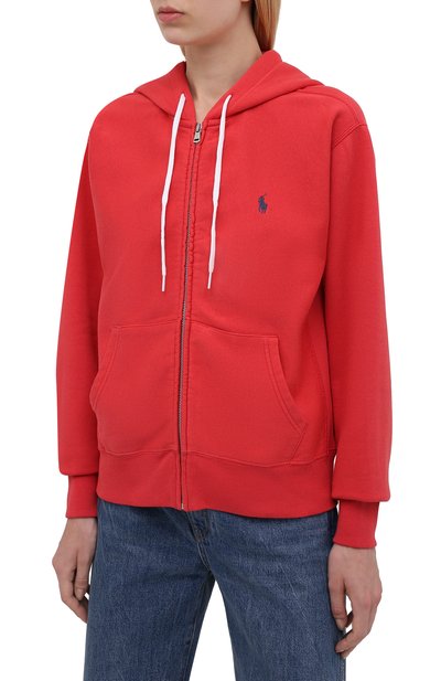 Хлопковая толстовка POLO RALPH LAUREN красного цвета по цене 19150 руб., арт. 211794396, фото 3 Хлопковая толстовка POLO RALPH LAUREN, арт. 211794396, фото 3