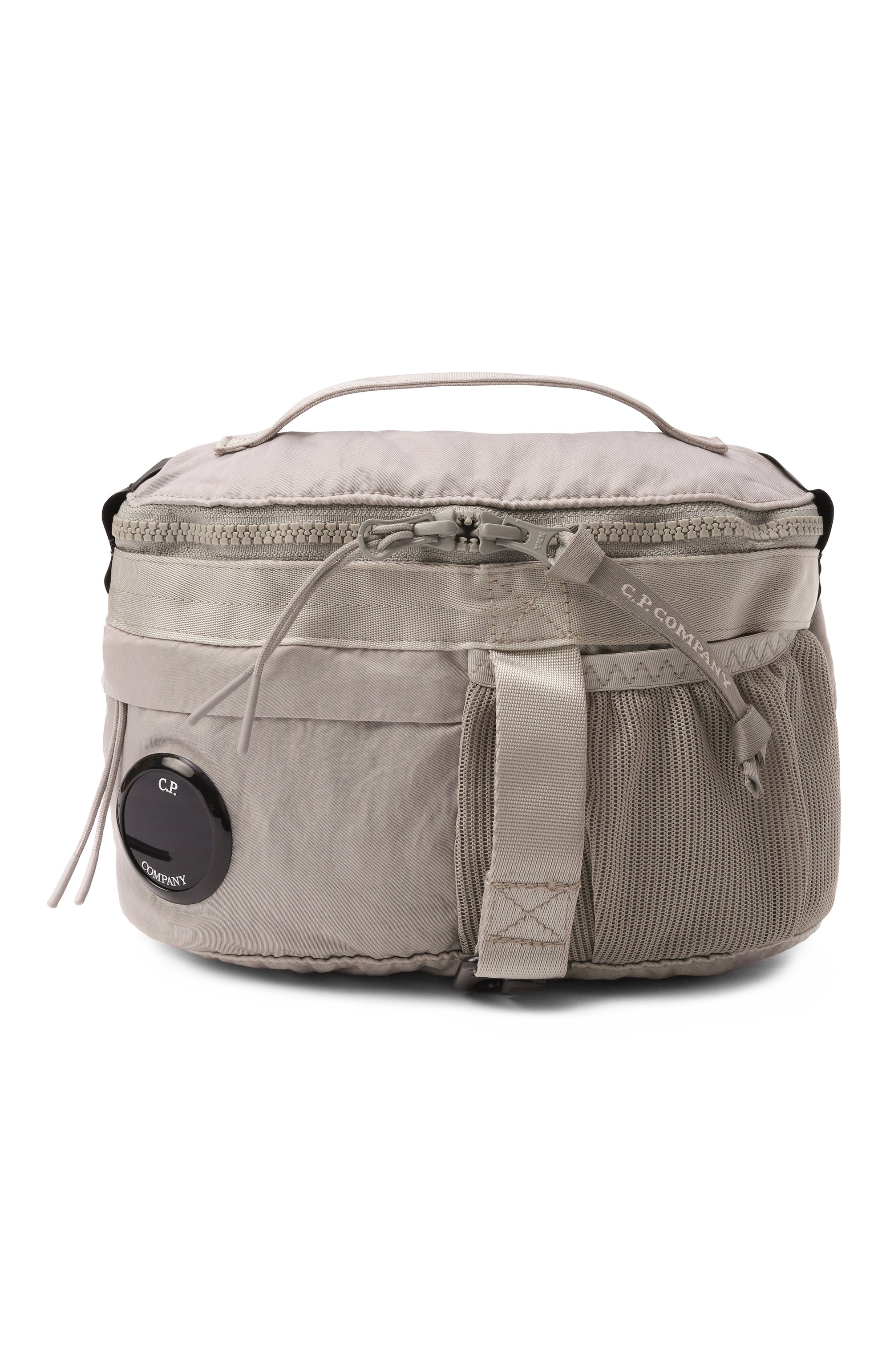 Поясная сумка C.P. COMPANY светло-серого цвета по цене 27050 руб., арт. 20CMAC043A/005269G, фото 1 Поясная сумка C.P. COMPANY, арт. 20CMAC043A/005269G, фото 1