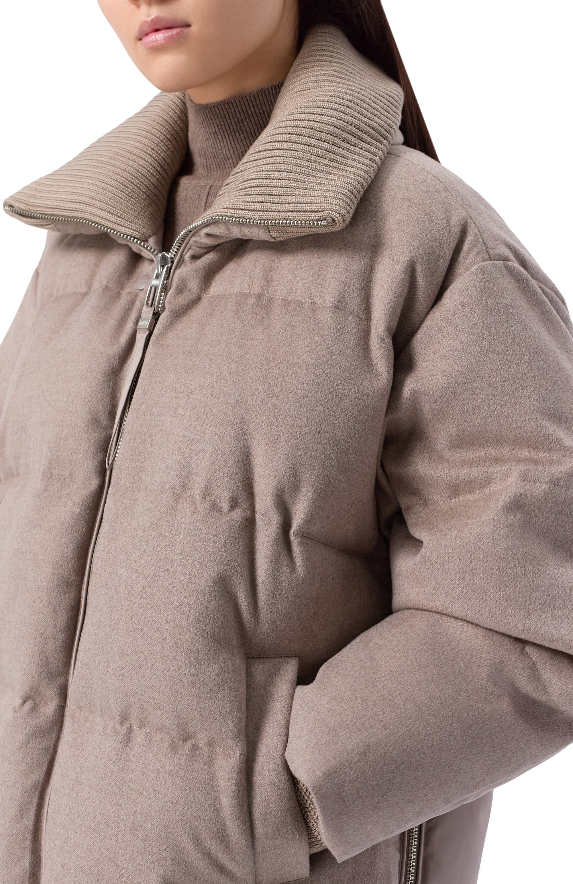 Комбинированный пуховик DUNO, арт. BLANCA/PRAT0 MESTRE, фото 5