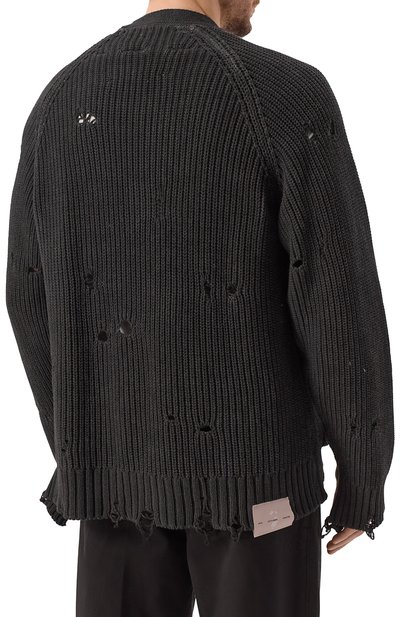 Хлопковый кардиган AN OTHER DATE черного цвета по цене 41950 руб., арт. S25MA0DCA198, фото 4 Хлопковый кардиган AN OTHER DATE, арт. S25MA0DCA198, фото 4