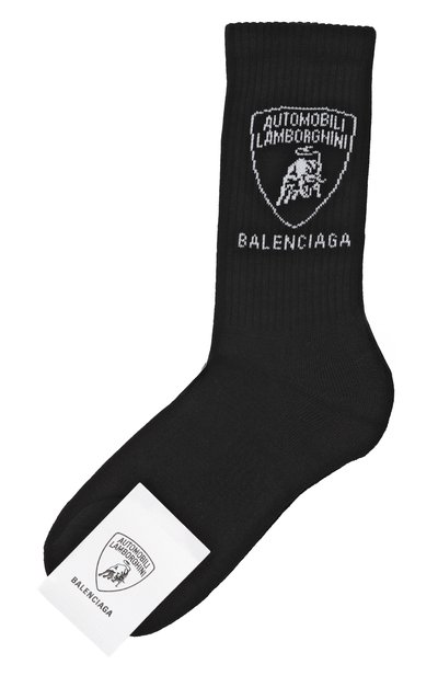 Мужские хлопковые носки balenciaga x automobili lamborghini BALENCIAGA, арт. 835506/4F1B5