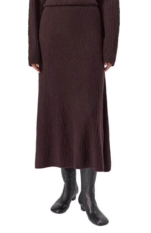 Кашемировая юбка Uma Wang V2256N001 Коричневый  V2256N001 Фото 3