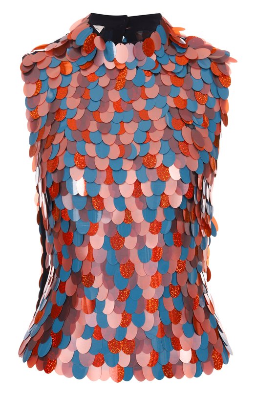 Топ из вискозы Dries Van Noten 010795-2317-504 Разноцветный 010795-2317-504