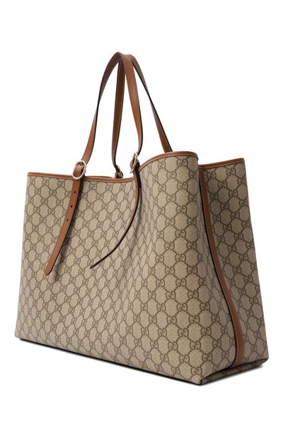 Сумка-тоут gg emblem maxi GUCCI бежевого цвета по цене 377500 руб., арт. 815212/FAD6L, фото 4 Сумка-тоут gg emblem maxi GUCCI, арт. 815212/FAD6L, фото 4