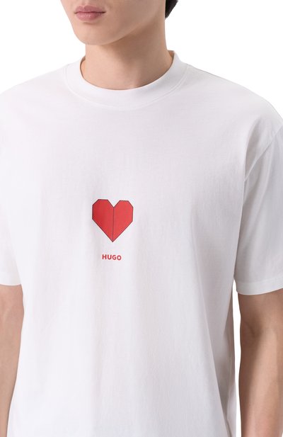 Хлопковая футболка HUGO, арт. 50553429, фото 5