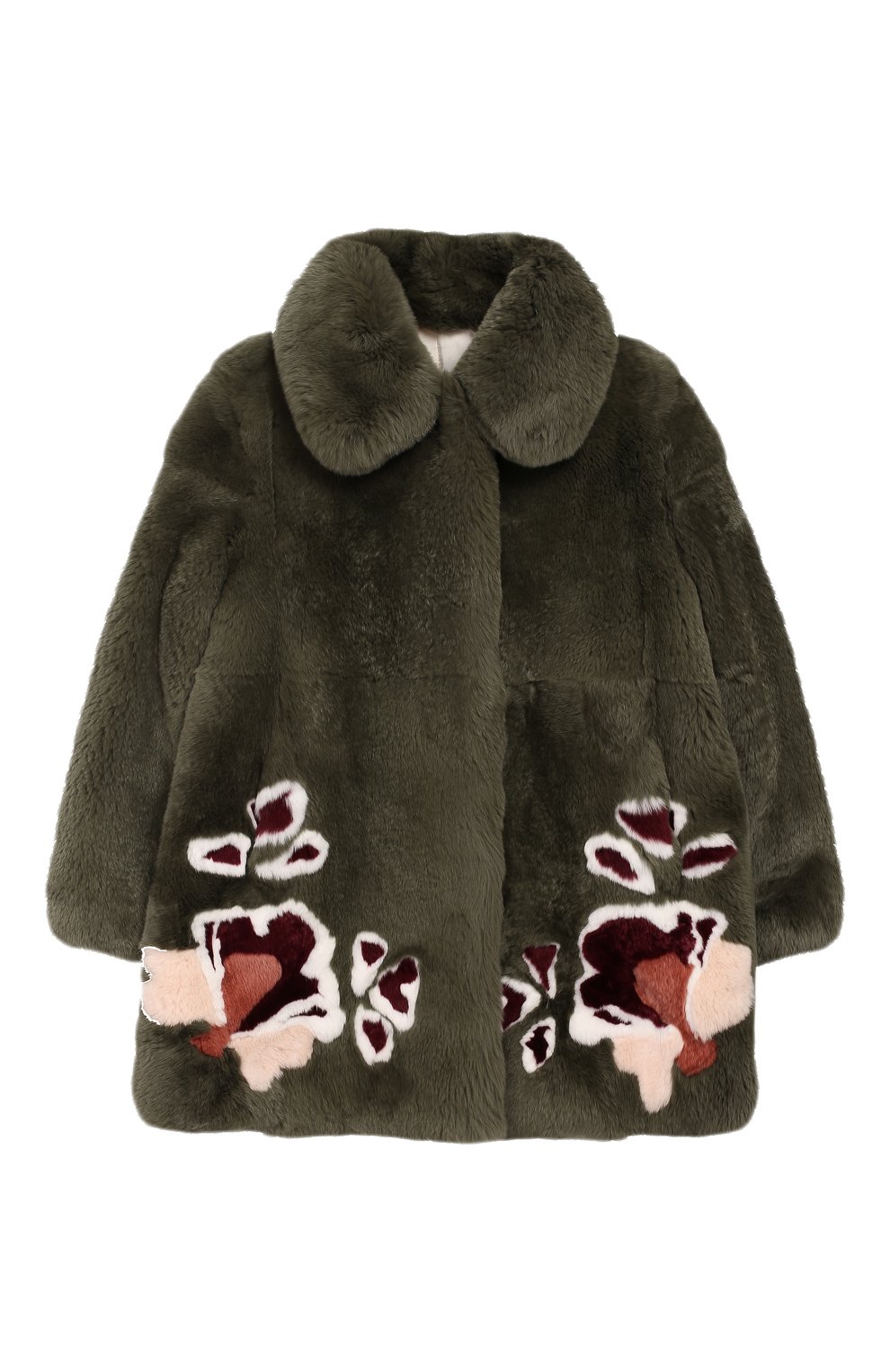 Шуба из кролика YVES SALOMON ENFANT, арт. 20WEM312LGREVE/4-6, фото 1