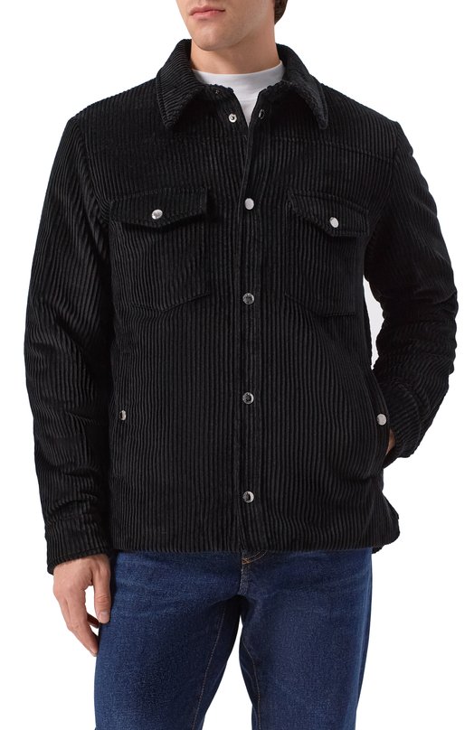 Вельветовая куртка-рубашка Dolce & Gabbana G9BRET/FUVFE Чёрный  G9BRET/FUVFE Фото 3