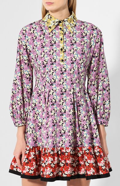 Хлопковое платье VALENTINO разноцветного цвета по цене 255500 руб., арт. RB3VAL154FW, фото 3 Хлопковое платье VALENTINO, арт. RB3VAL154FW, фото 3
