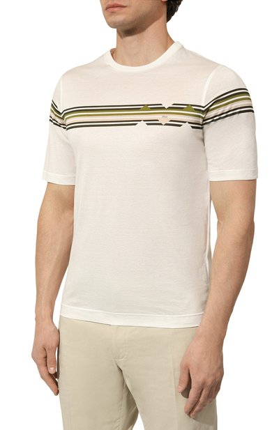 Хлопковая футболка ZILLI, арт. TSR02AM0110VZLF59, фото 3