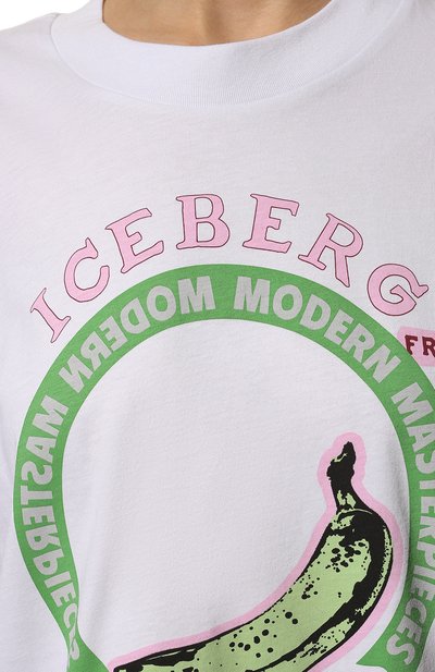 Хлопковая футболка ICEBERG, арт. 22E I2P0/F5A2/6301, фото 5