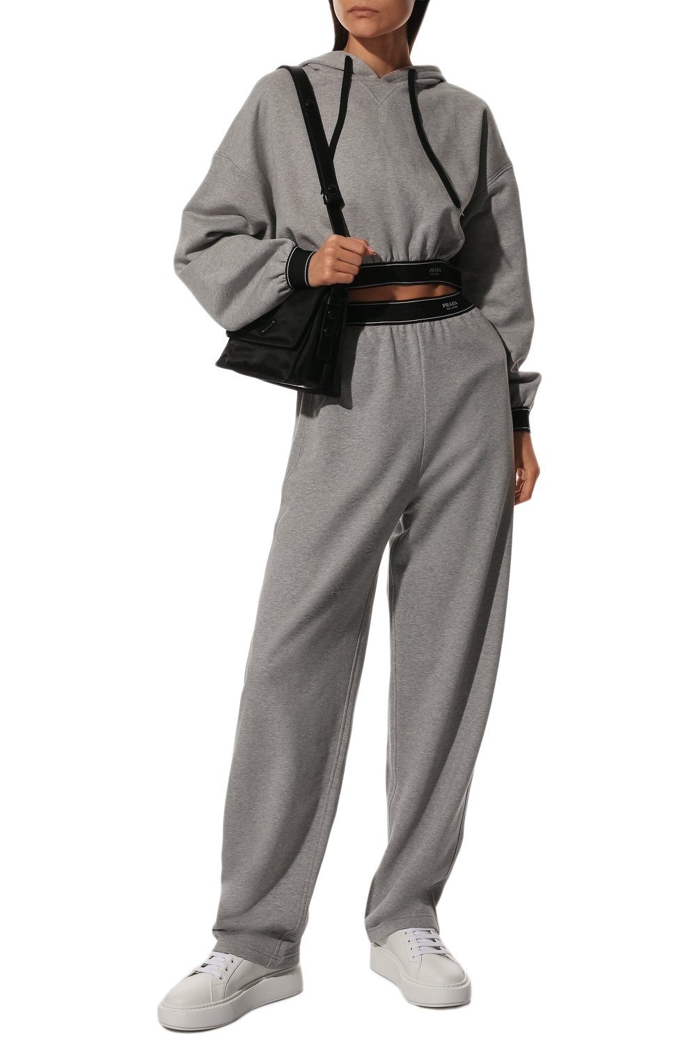 Кожаные кеды PRADA, арт. 1E452M-3AVF-F0964-045, фото 2