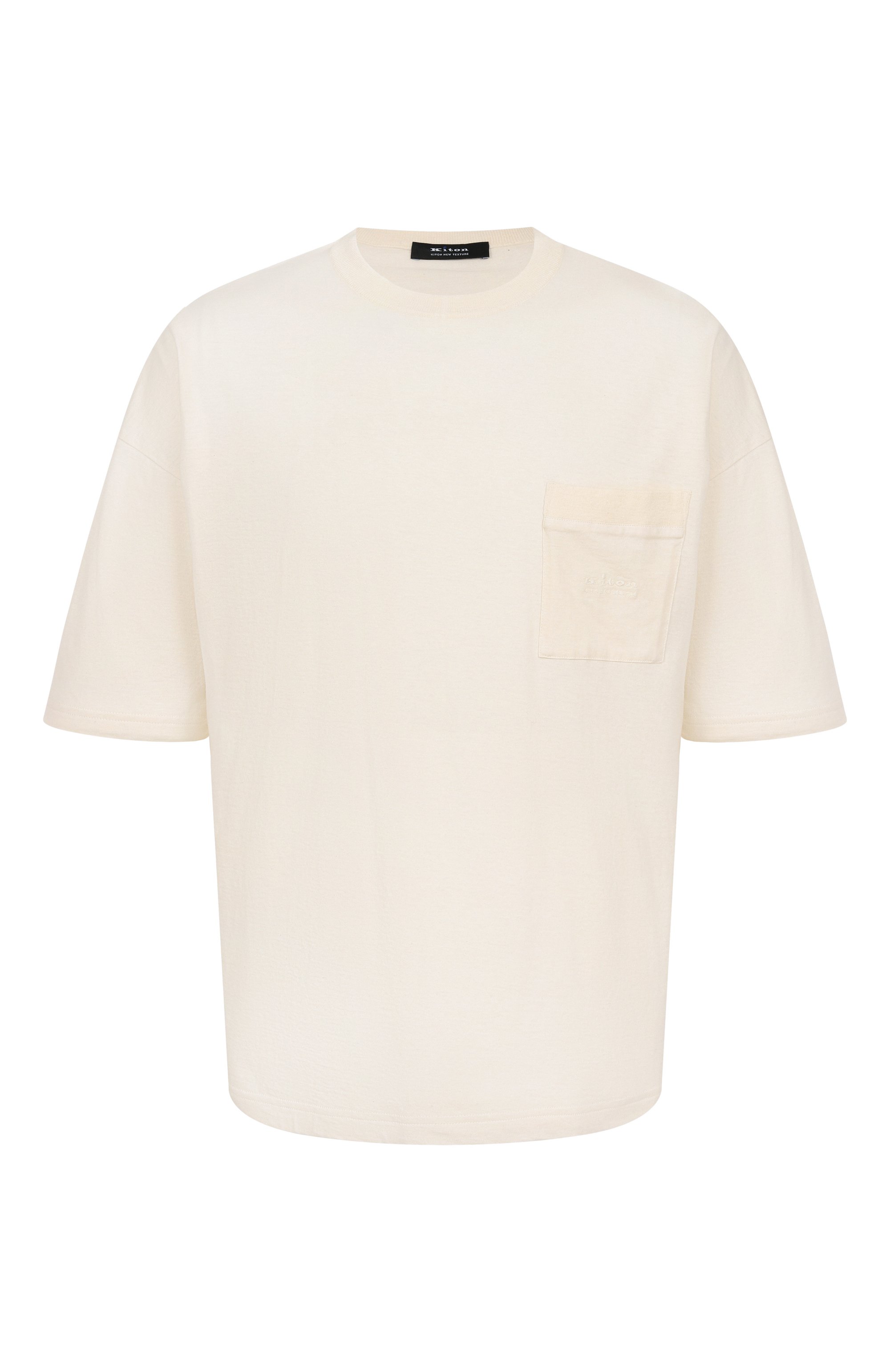 Футболка из хлопка и шелка KITON, арт. UMM062908, фото 1