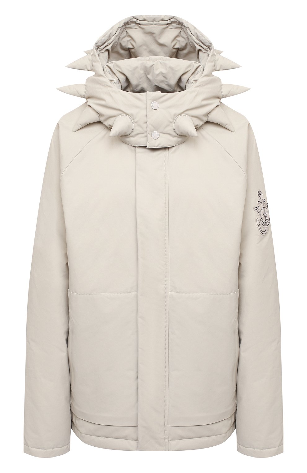 Пуховик MONCLER GENIUS светло-бежевого цвета по цене 169000 руб., арт. F2-09E-1B504-40-V0135, фото 1 Пуховик MONCLER GENIUS, арт. F2-09E-1B504-40-V0135, фото 1