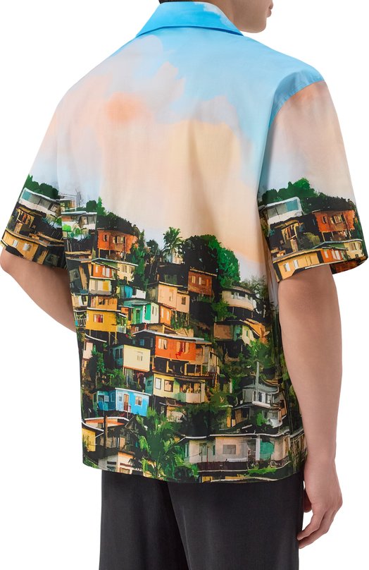 Хлопковая рубашка Laneus S6LAMASI208 Разноцветный  S6LAMASI208 Фото 4