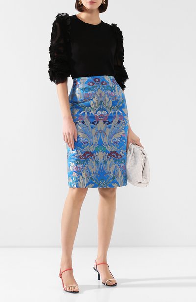 Юбка из смеси шелка и льна DRIES VAN NOTEN, арт. 201-10805-9053, фото 2