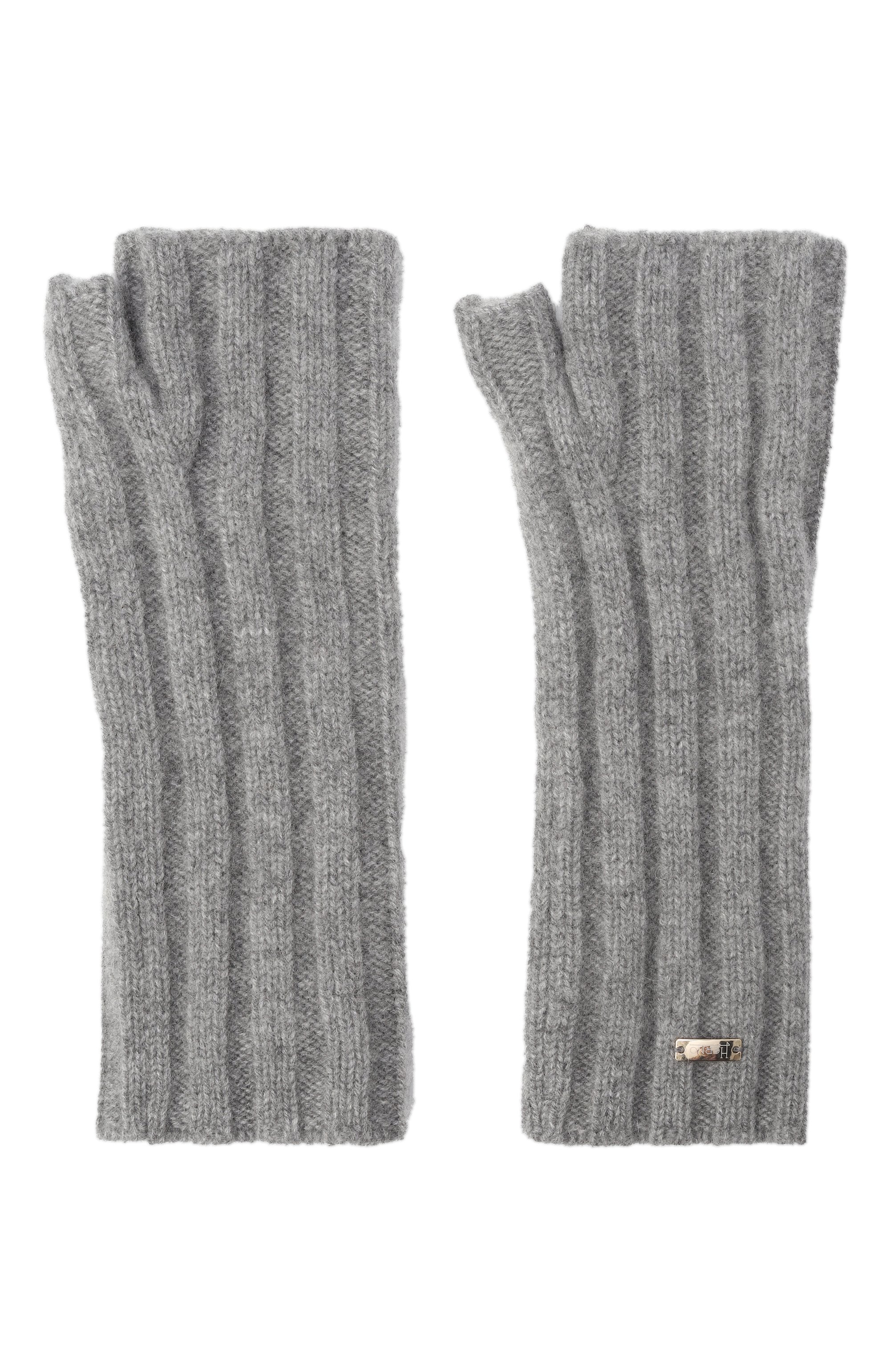 Кашемировые митенки HERNO серого цвета по цене 29050 руб., арт. MANIC006D/71040, фото 3 Кашемировые митенки HERNO, арт. MANIC006D/71040, фото 3