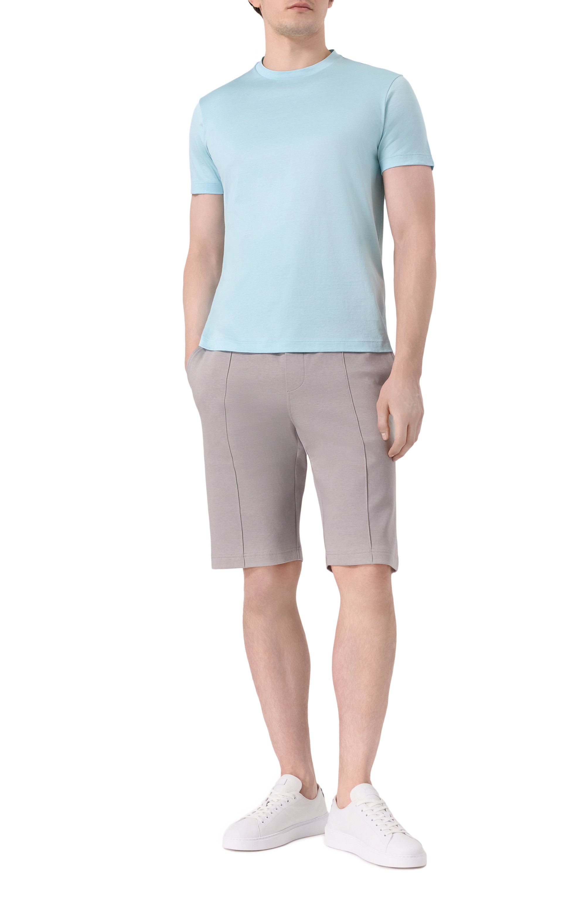 Футболка из шелка и хлопка GIORGIO ARMANI, арт. 3KSM77/SJZHZ, фото 2