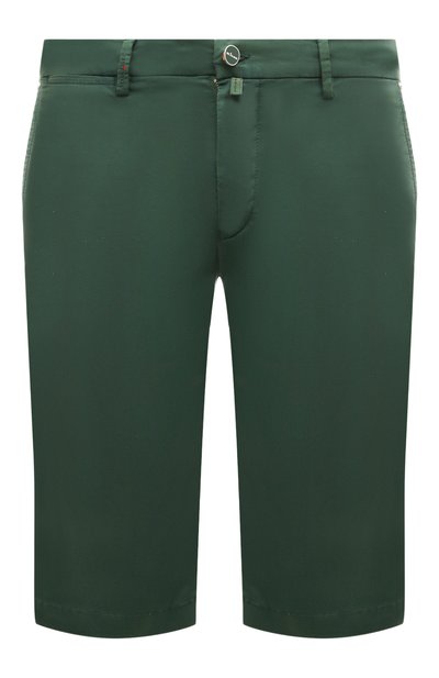 Мужские хлопковые шорты KITON, арт. UFBLACK0600D