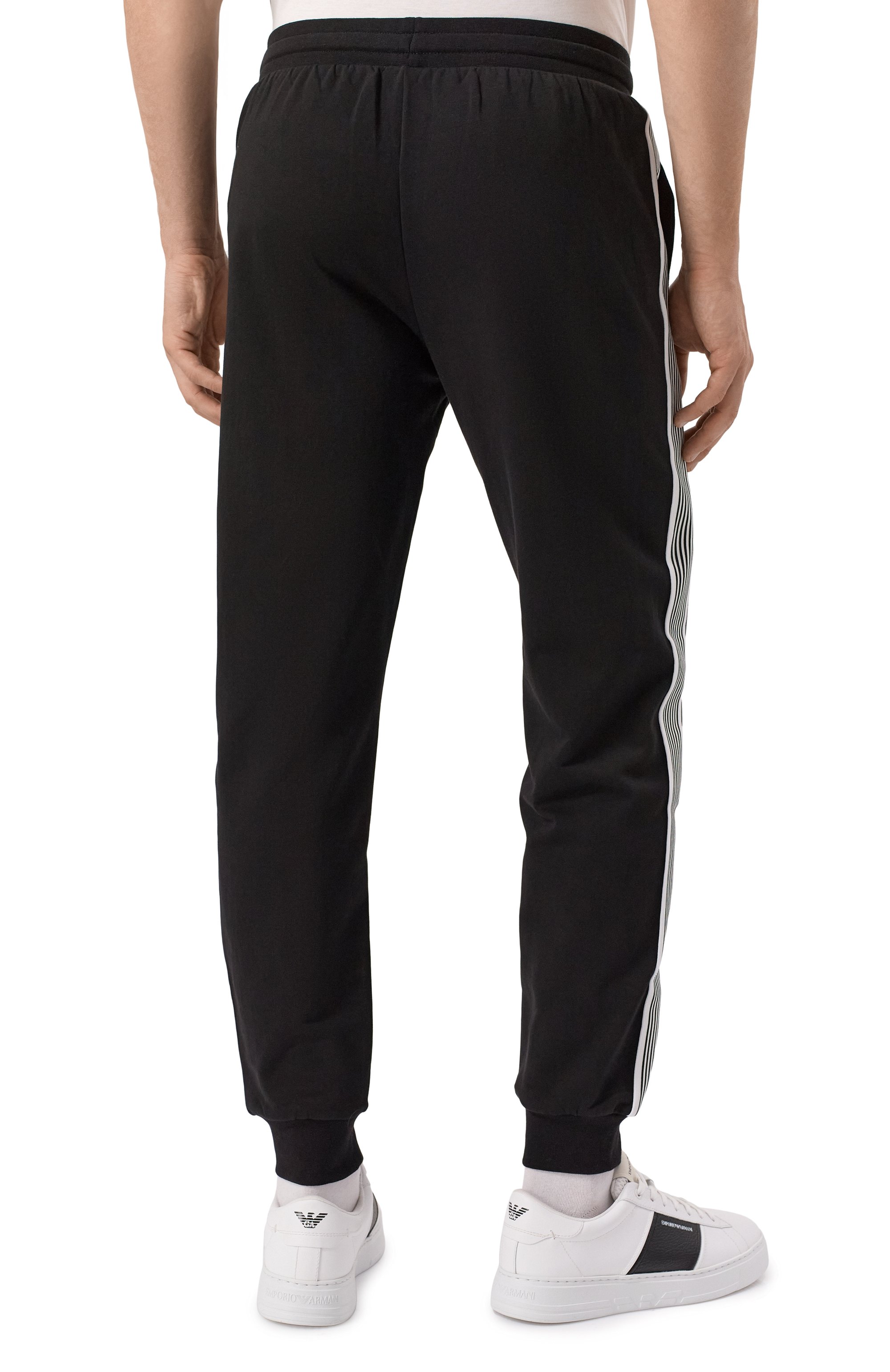 Хлопковые джоггеры EA7, арт. 6DPP69/PJ9FZ, фото 4