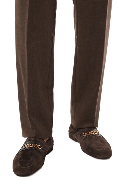 Лоферы с отделкой из кожи аллигатора STEFANO RICCI, арт. UL01_P766/SDALL/ALLMIS_SET, фото 3