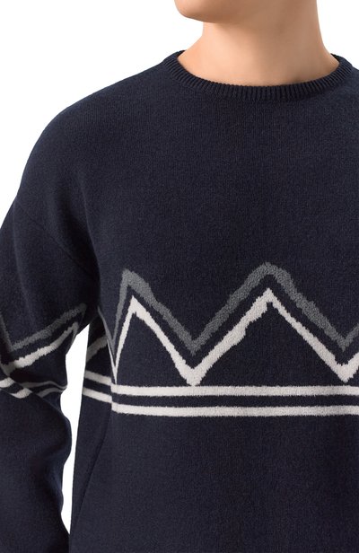 Кашемировый свитер GIORGIO ARMANI темно-синего цвета по цене 325500 руб., арт. GM004985/AF30935, фото 5 Кашемировый свитер GIORGIO ARMANI, арт. GM004985/AF30935, фото 5
