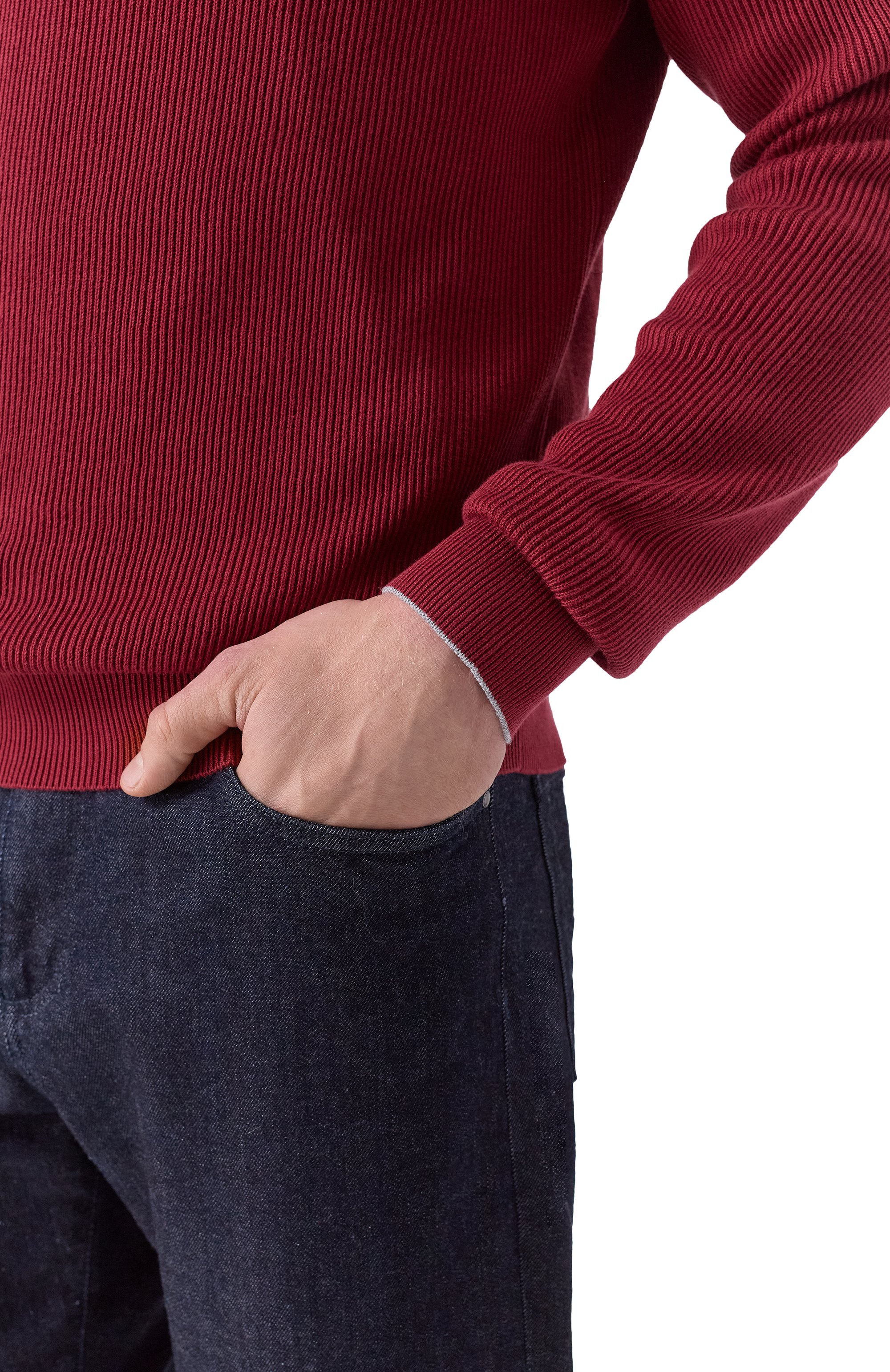 Хлопковый джемпер BRUNELLO CUCINELLI, арт. M29400100, фото 5