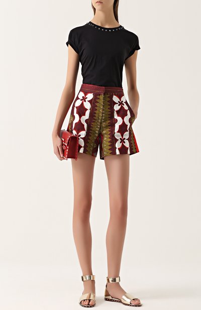 Футболка прямого кроя с шипами VALENTINO, арт. MB3MG03A/2QK, фото 2