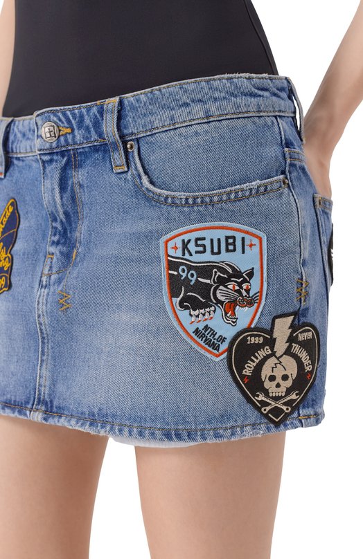 Джинсовая юбка Ksubi WFA25SK001 Синий  WFA25SK001 Фото 5