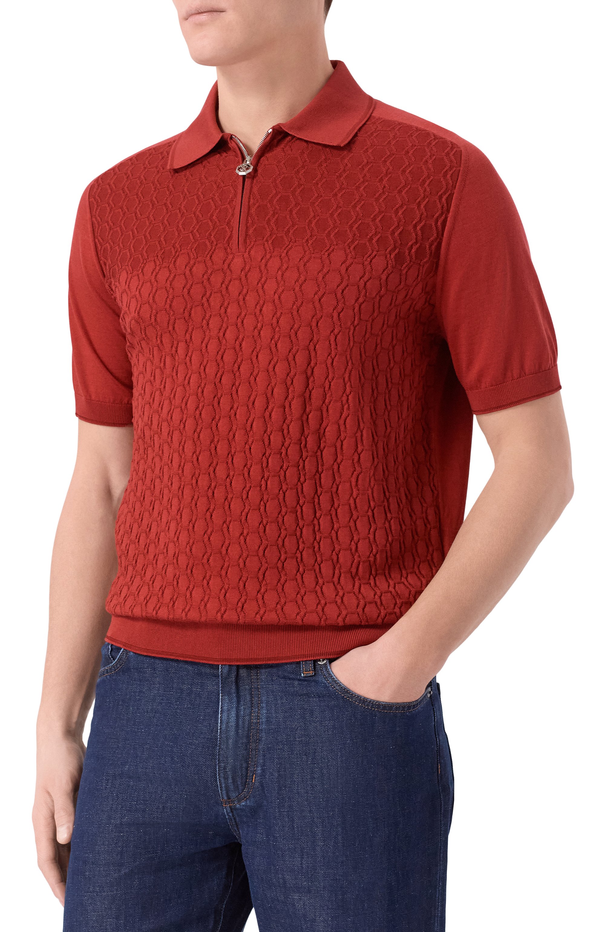 Поло из шелка и хлопка STEFANO RICCI, арт. K818109P31/F26175, фото 3