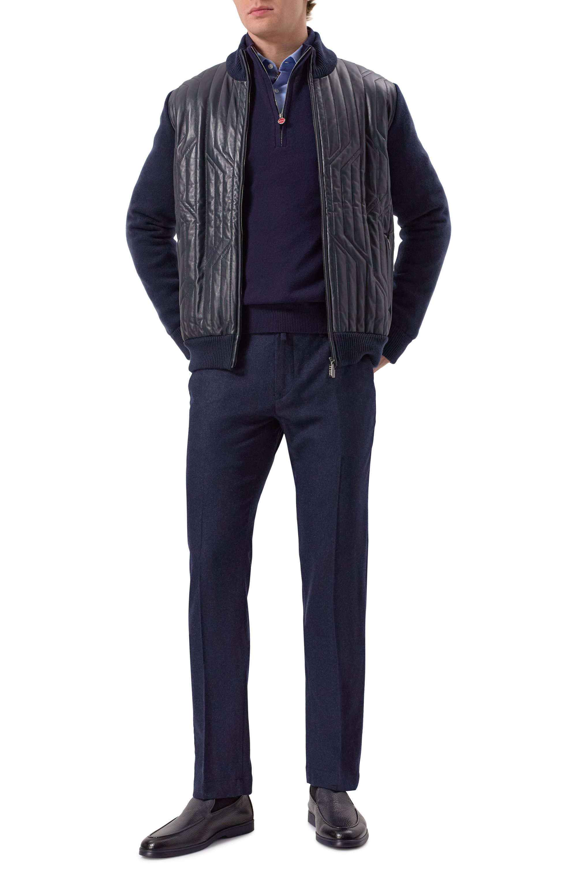 Кожаные лоферы DOUCAL'S, арт. DU3413NWMAUY215B, фото 2