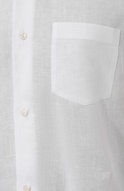 Льняная рубашка DOLCE & GABBANA, арт. G5KJ0Z/FU4IK, фото 5