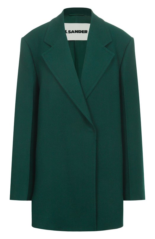 Шерстяной жакет Jil Sander J02AA0193/J40225 Зелёный J02AA0193/J40225