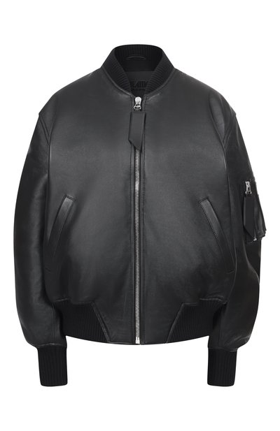 Женский утепленный кожаный бомбер THE ATTICO, арт. 260WCB00004/LBT128AA