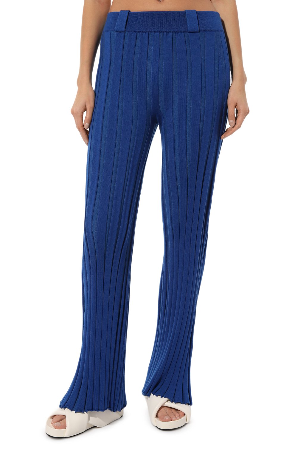 Брюки из шерсти и вискозы AND THE BRAND синего цвета по цене 53760 руб., арт. W23-P010L-1202-444, фото 3 Брюки из шерсти и вискозы AND THE BRAND, арт. W23-P010L-1202-444, фото 3