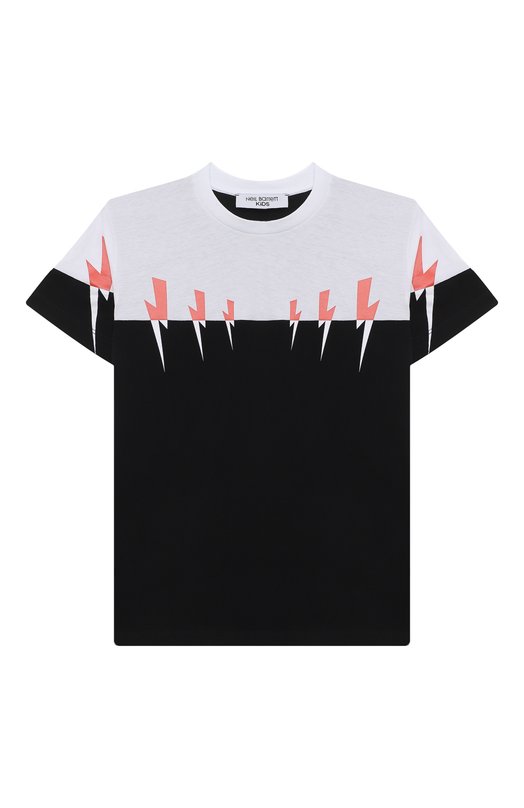 Хлопковая футболка Neil Barrett Kids 3235₽