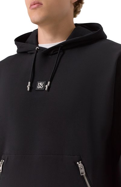 Хлопковое худи HUGO, арт. 50542583, фото 5