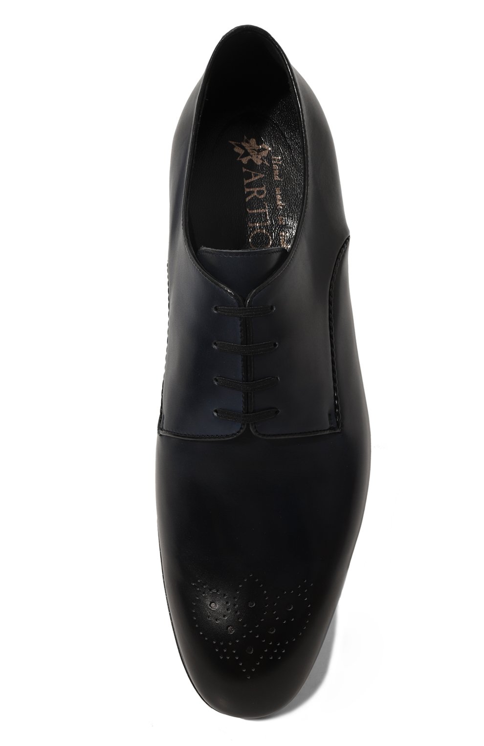 Кожаные дерби ARTIOLI темно-синего цвета по цене 175500 руб., арт. 6S519/BIS/BUFFERED CALF, фото 6 Кожаные дерби ARTIOLI, арт. 6S519/BIS/BUFFERED CALF, фото 6