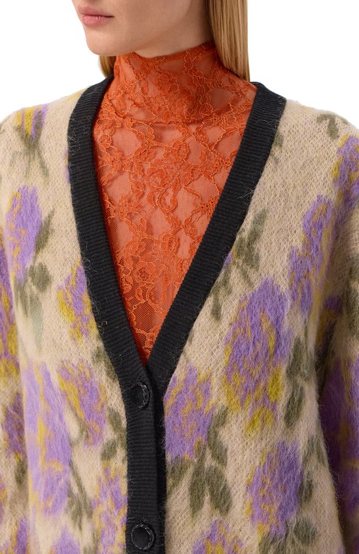 Шерстяной кардиган Valentino 8B3KA14N/A2B Разноцветный  8B3KA14N/A2B Фото 5