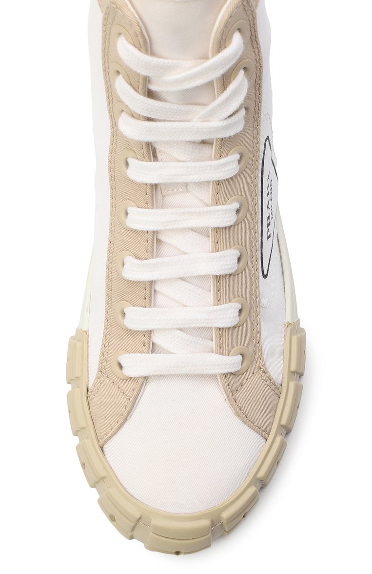 Текстильные кеды PRADA, арт. 1T941L-89C-F074A, фото 4