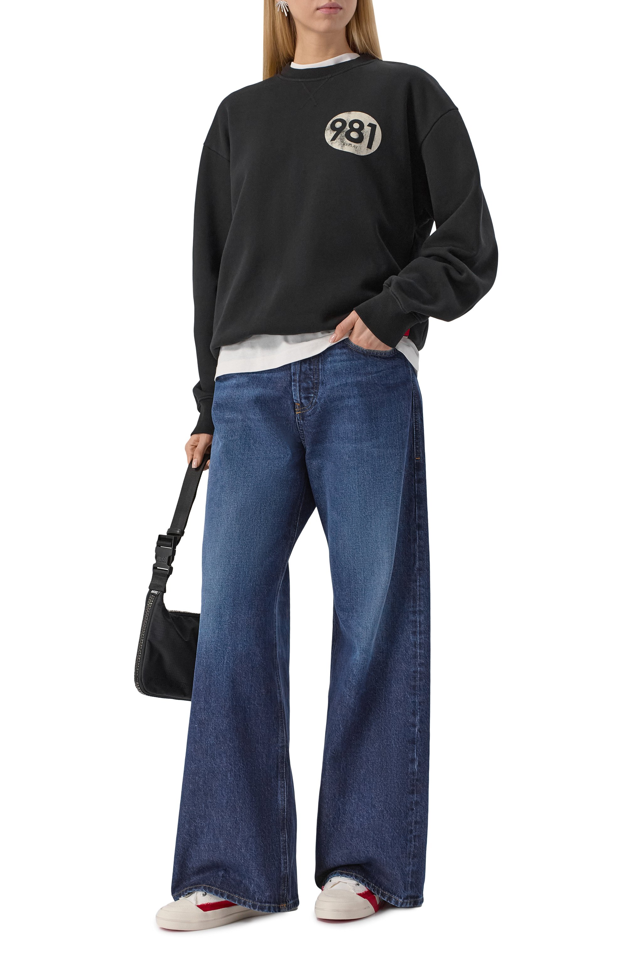 Хлопковый свитшот REPLAY, арт. W3480 .000.23942, фото 2